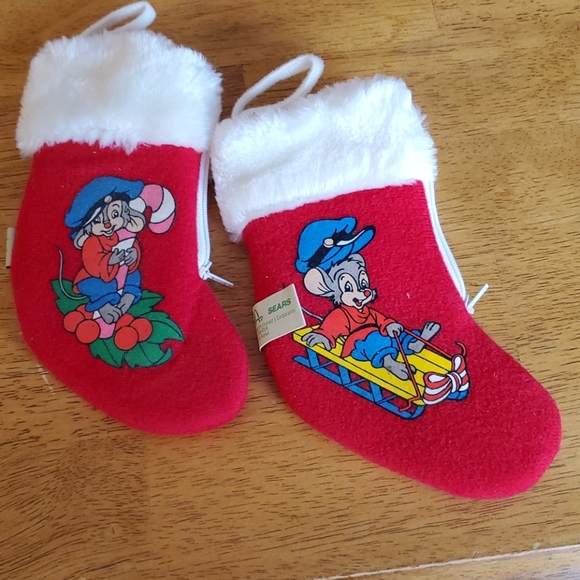 An American Tale Christmas stockings vintage